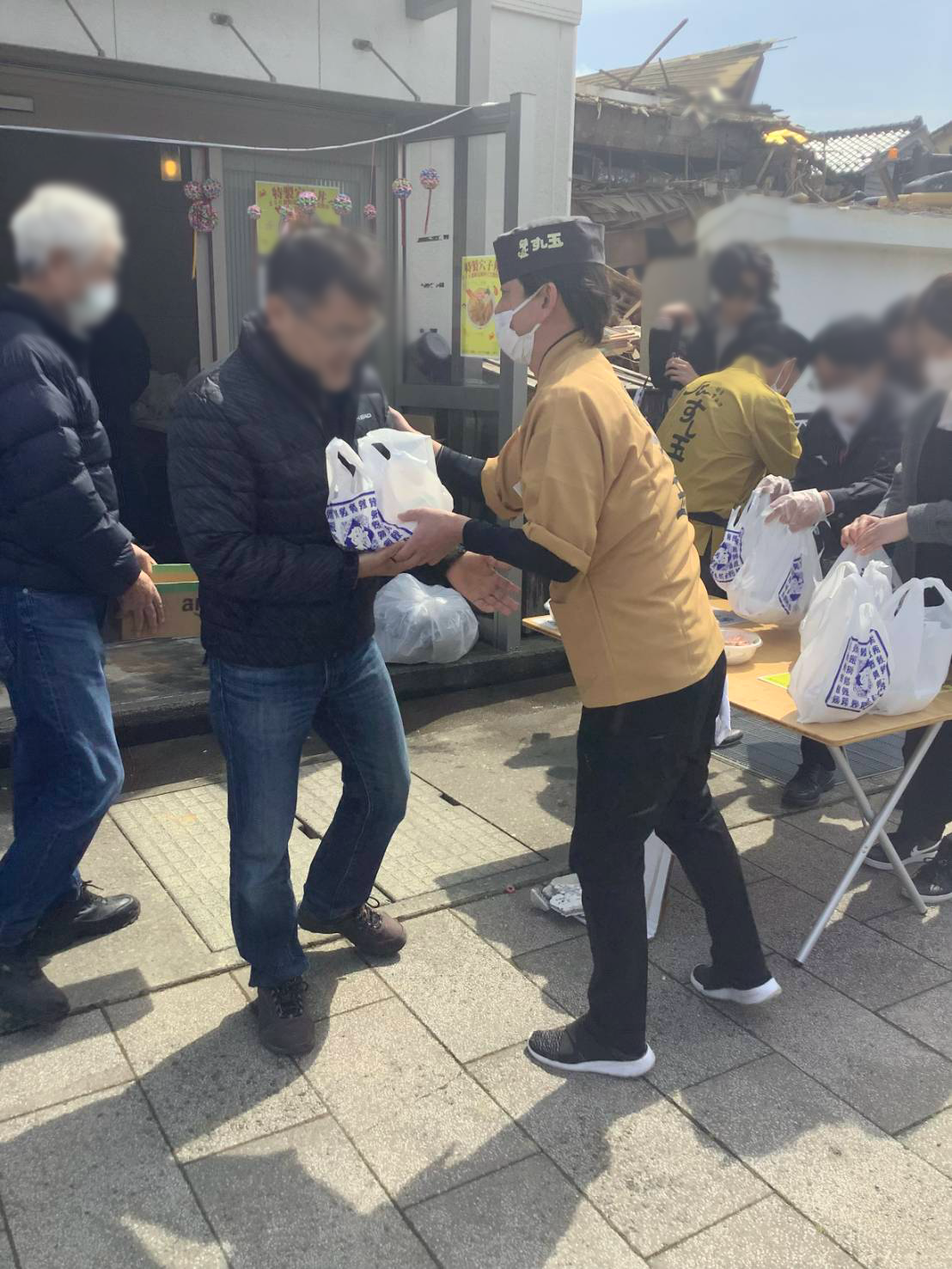 輪島市の皆さんへ笑顔を届ける事ができました。